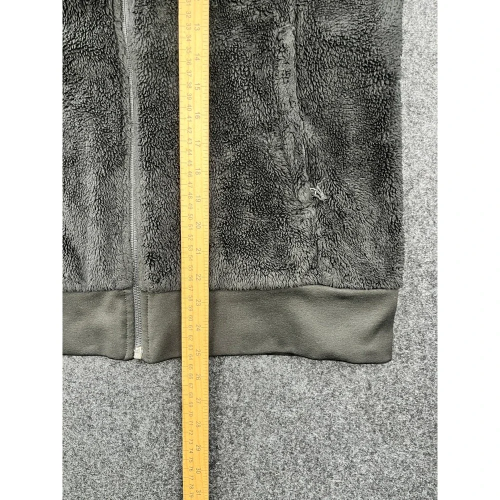The North Face‎ Mens Gray High Pile Fleece Full Zip Hooded Jacket Size Medium